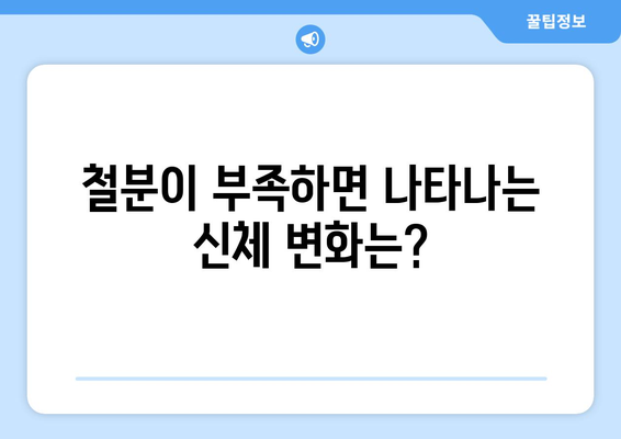 철분 부족 빈혈: 증상 및 철분이 풍부한 식품