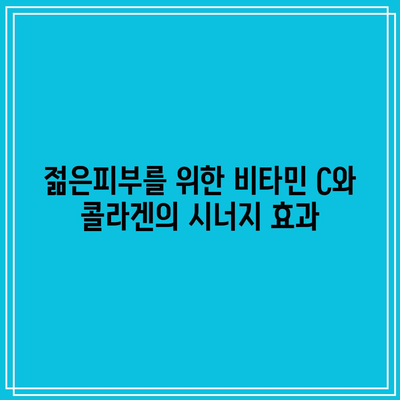 젊은피부를 위한 비타민 C와 콜라겐의 시너지 효과