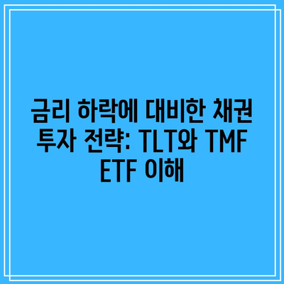 금리 하락에 대비한 채권 투자 전략: TLT와 TMF ETF 이해