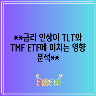 **금리 인상이 TLT와 TMF ETF에 미치는 영향 분석**