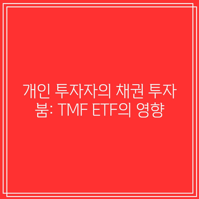 개인 투자자의 채권 투자 붐: TMF ETF의 영향