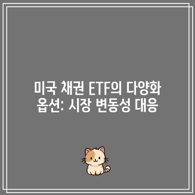 미국 채권 ETF의 다양화 옵션: 시장 변동성 대응