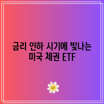 금리 인하 시기에 빛나는 미국 체권 ETF