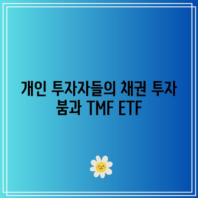 개인 투자자들의 채권 투자 붐과 TMF ETF