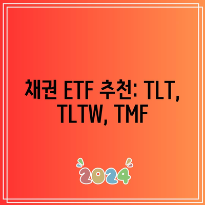 채권 ETF 추천: TLT, TLTW, TMF