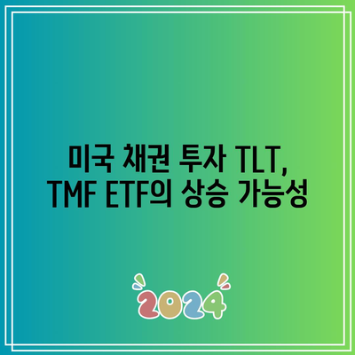 미국 채권 투자 TLT, TMF ETF의 상승 가능성