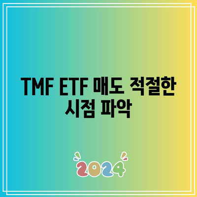 TMF ETF 매도 적절한 시점 파악