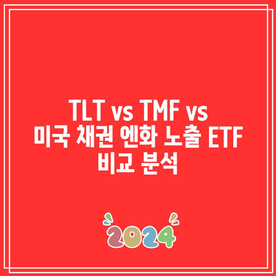 TLT vs TMF vs 미국 채권 엔화 노출 ETF 비교 분석