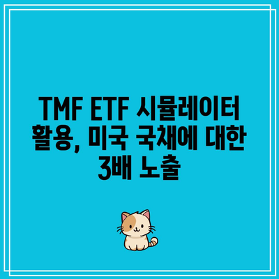 TMF ETF 시뮬레이터 활용, 미국 국채에 대한 3배 노출