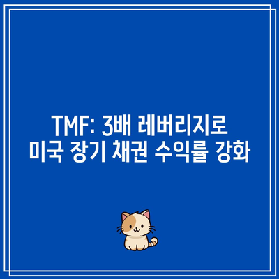 TMF: 3배 레버리지로 미국 장기 채권 수익률 강화