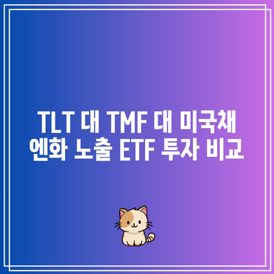 TLT 대 TMF 대 미국채 엔화 노출 ETF 투자 비교