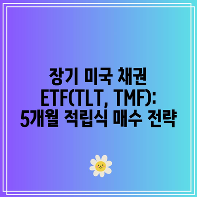 장기 미국 채권 ETF(TLT, TMF): 5개월 적립식 매수 전략