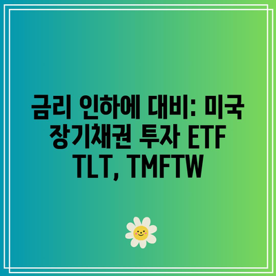 금리 인하에 대비: 미국 장기채권 투자 ETF TLT, TMFTW