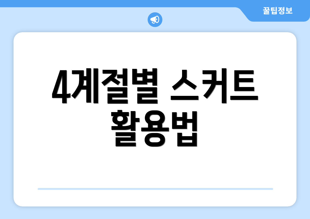 4계절별 스커트 활용법