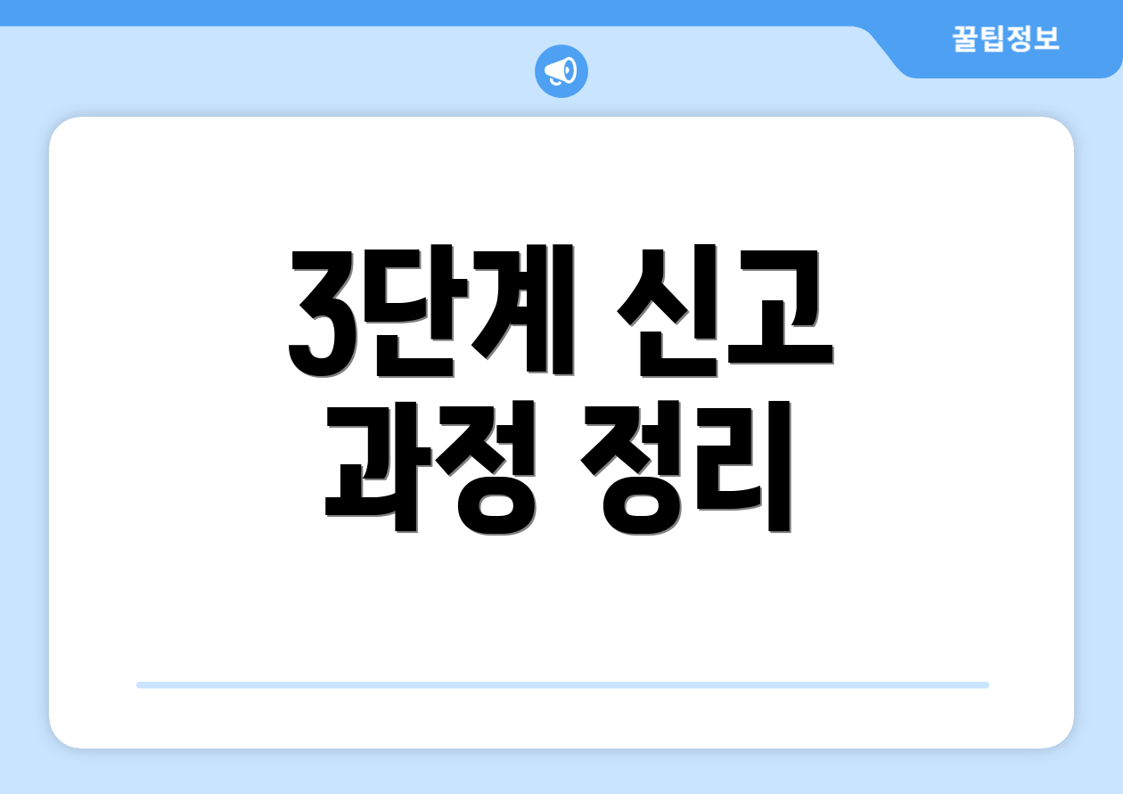 3단계 신고 과정 정리