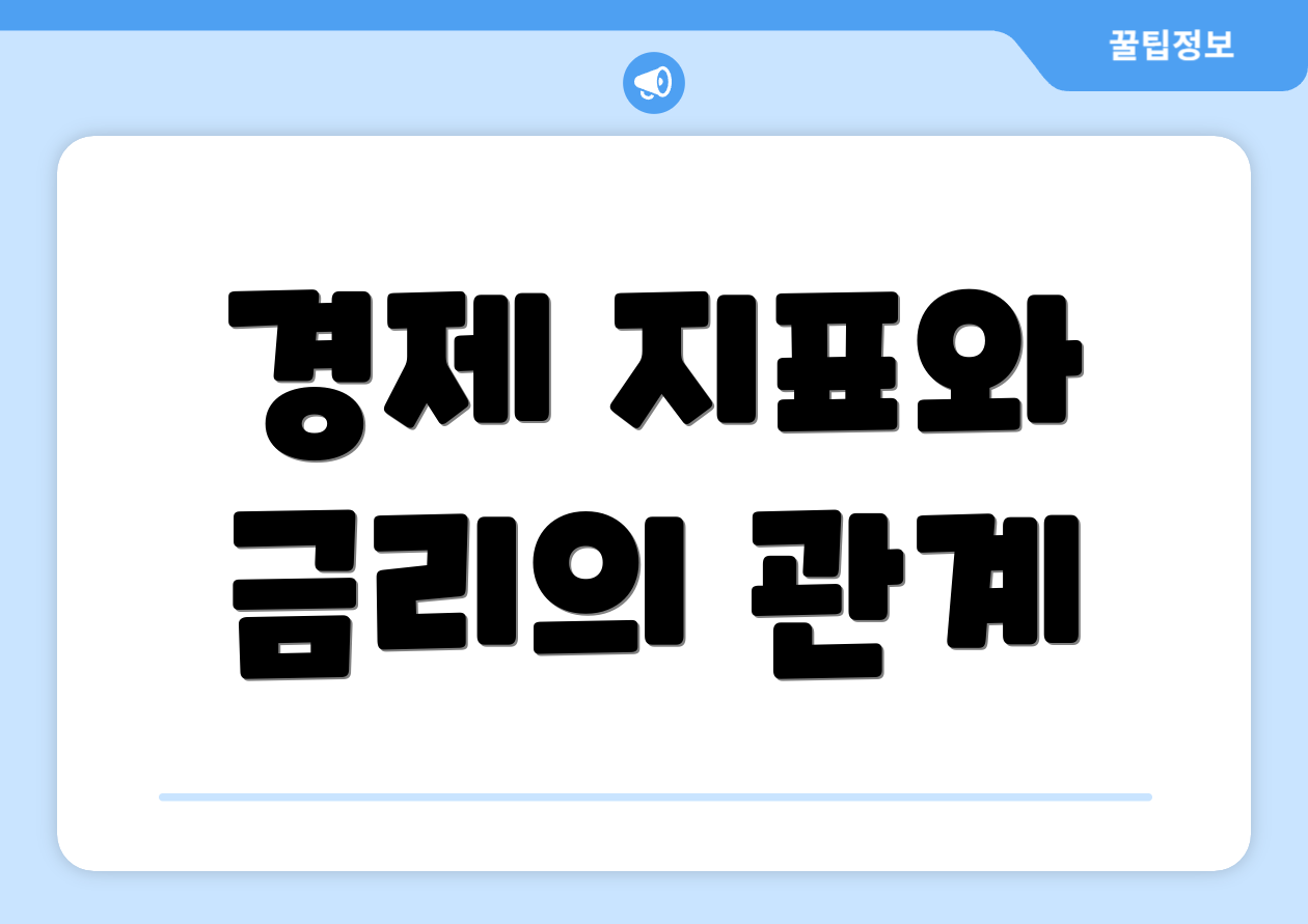 경제 지표와 금리의 관계