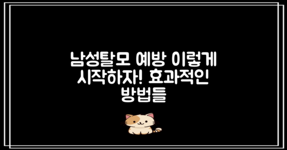 남성탈모 예방 방법은?