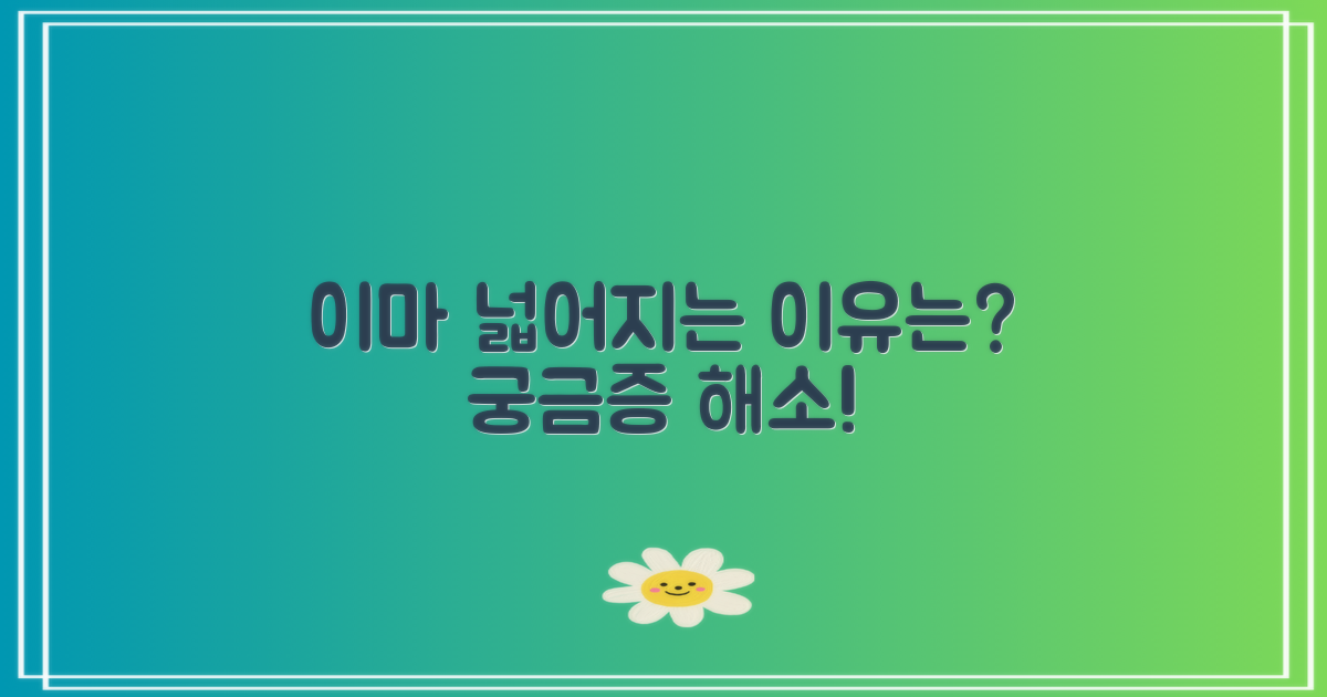 이마 넓어지는 이유는?