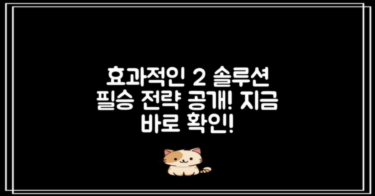 2개의 효과적인 솔루션