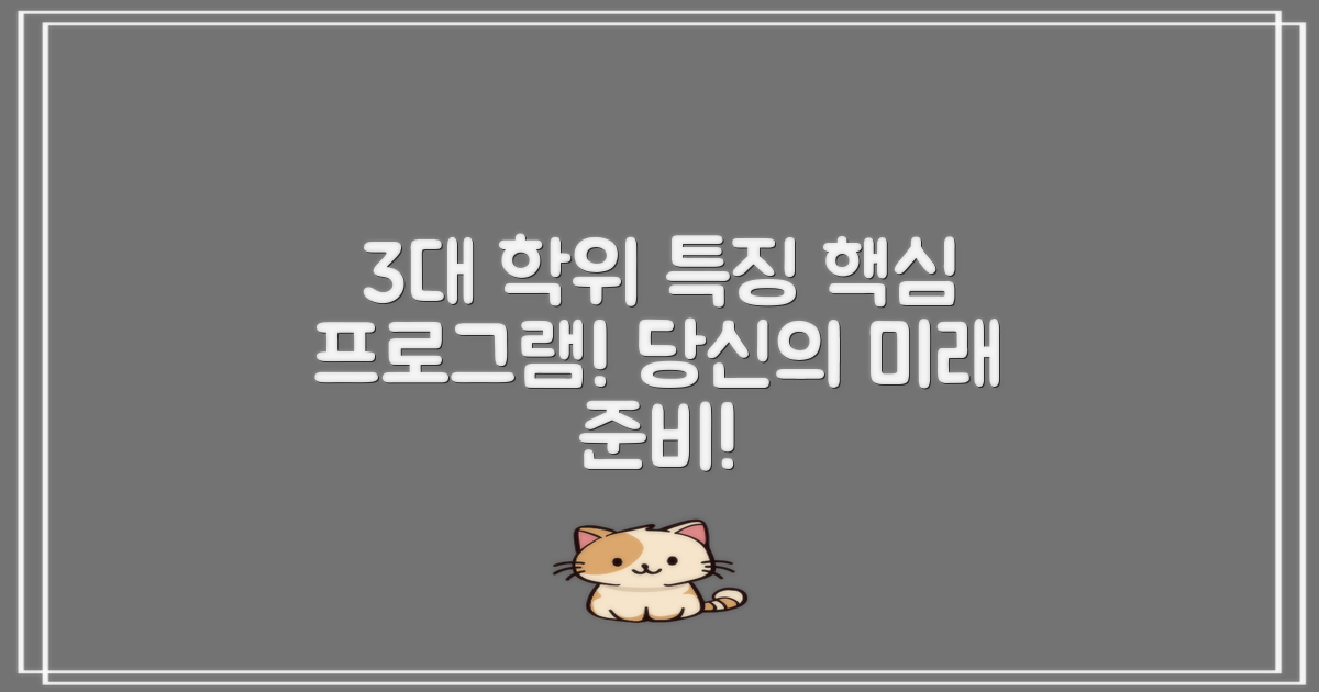 3대 학위 프로그램 특징