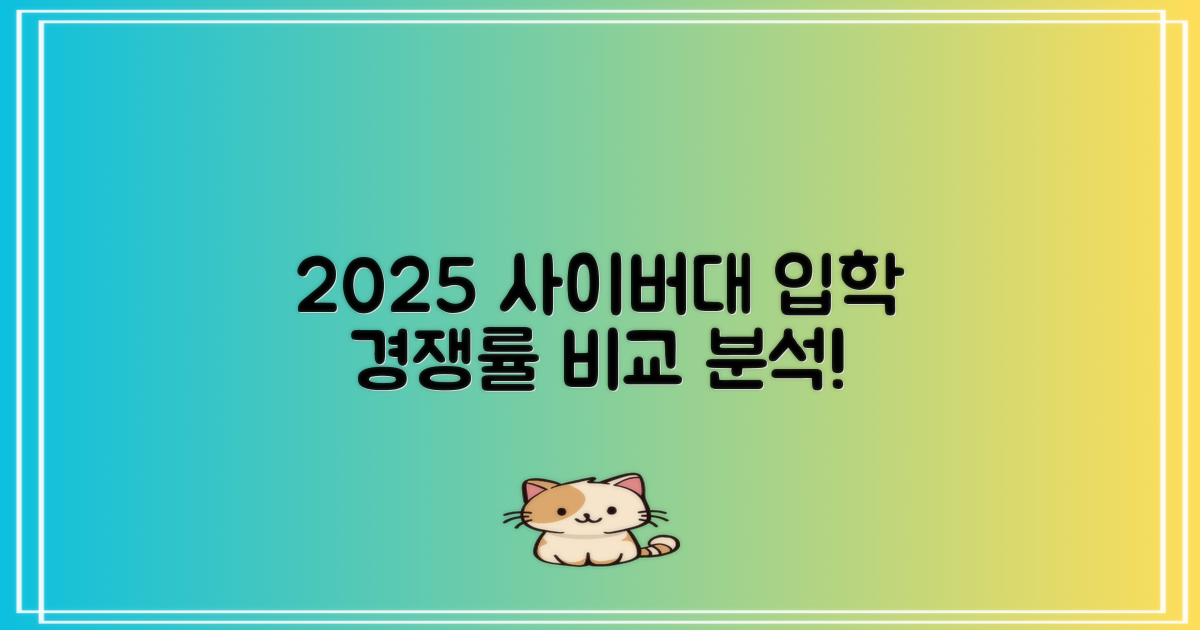 2025년 사이버대학교 입학 경쟁률 비교